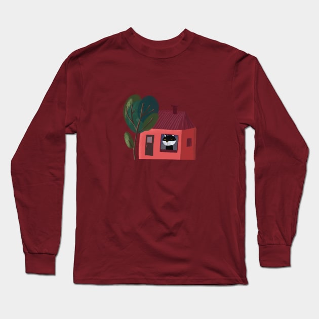 Red house Long Sleeve T-Shirt by Pacesyte